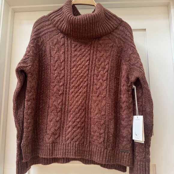 Brown Cable Knit Sweater - NWT - Small - Picture 1 of 5